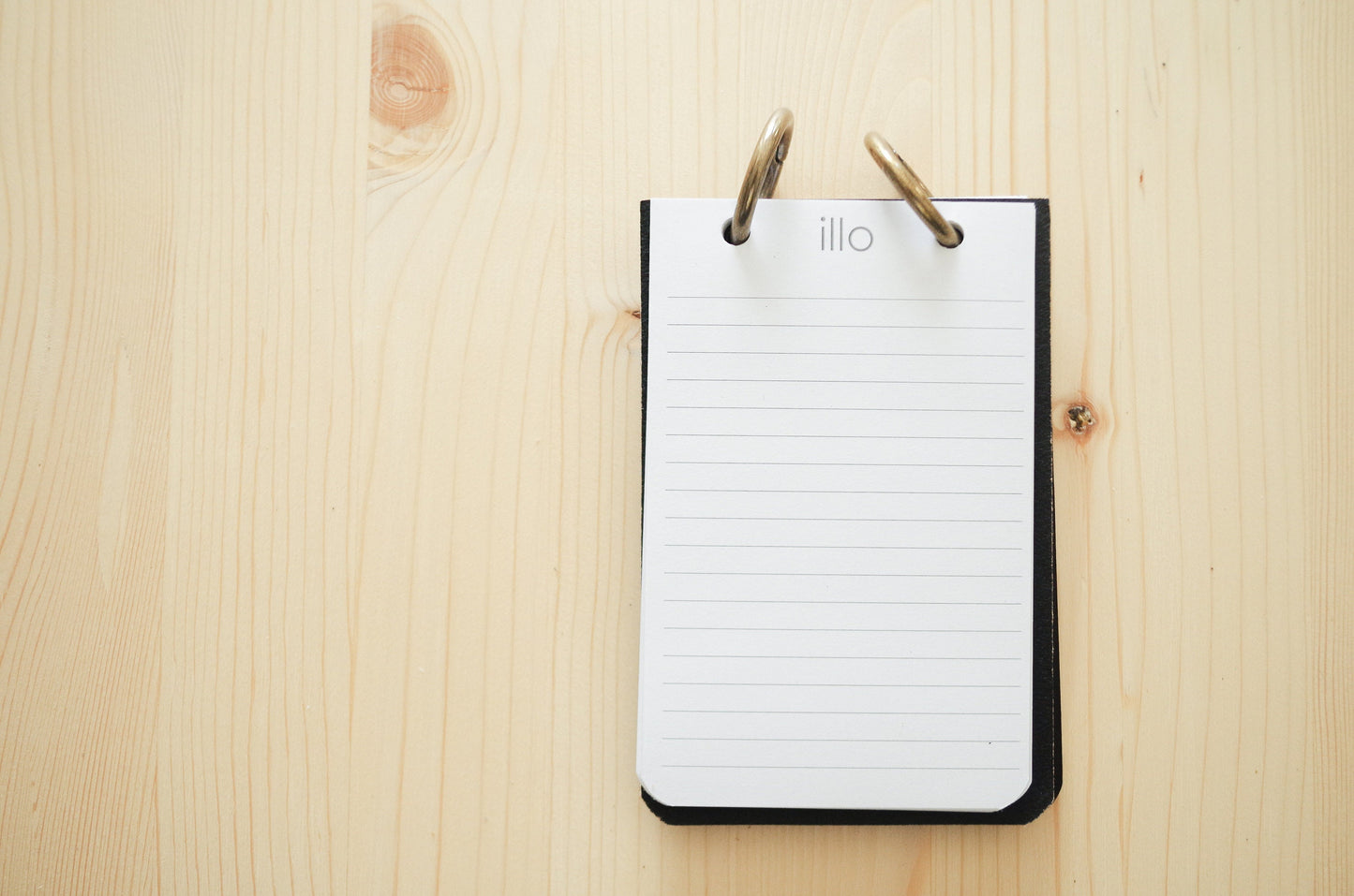 Refillable Reporter Notebook, Black