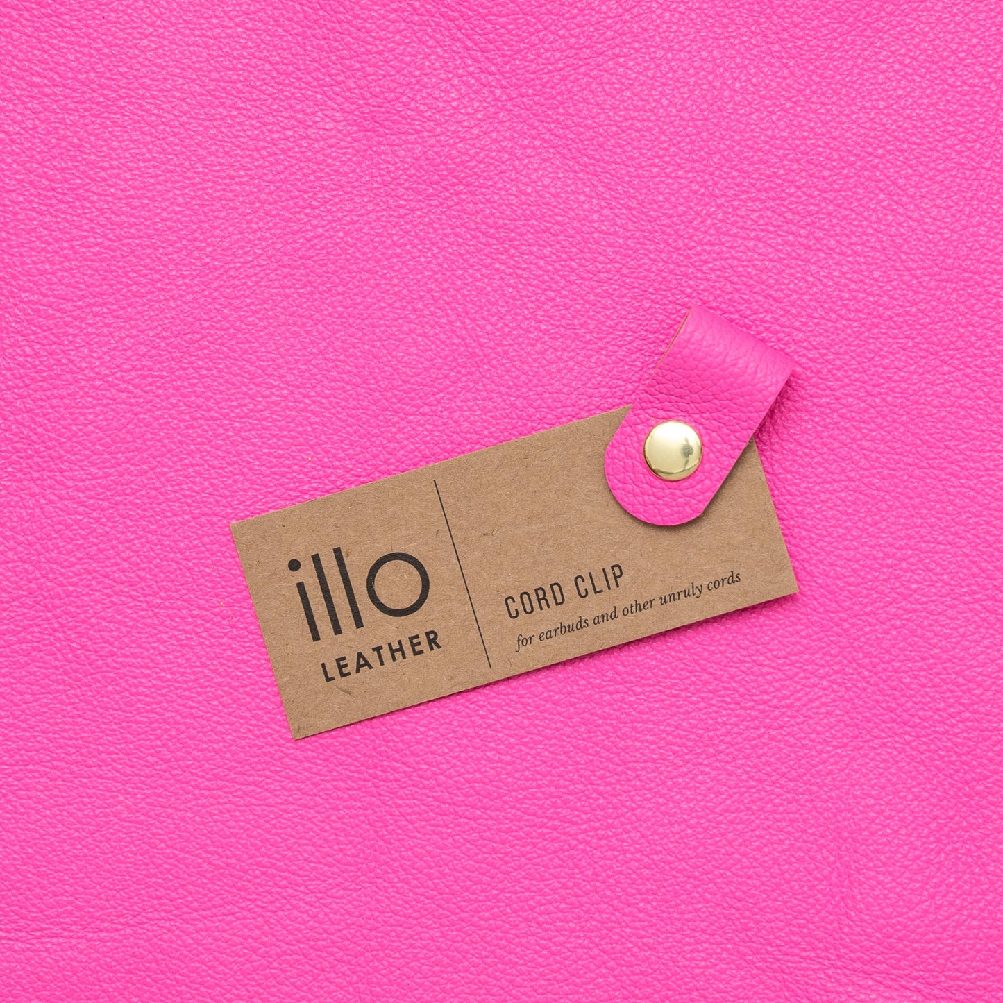 Cord Clip in Neon Pink