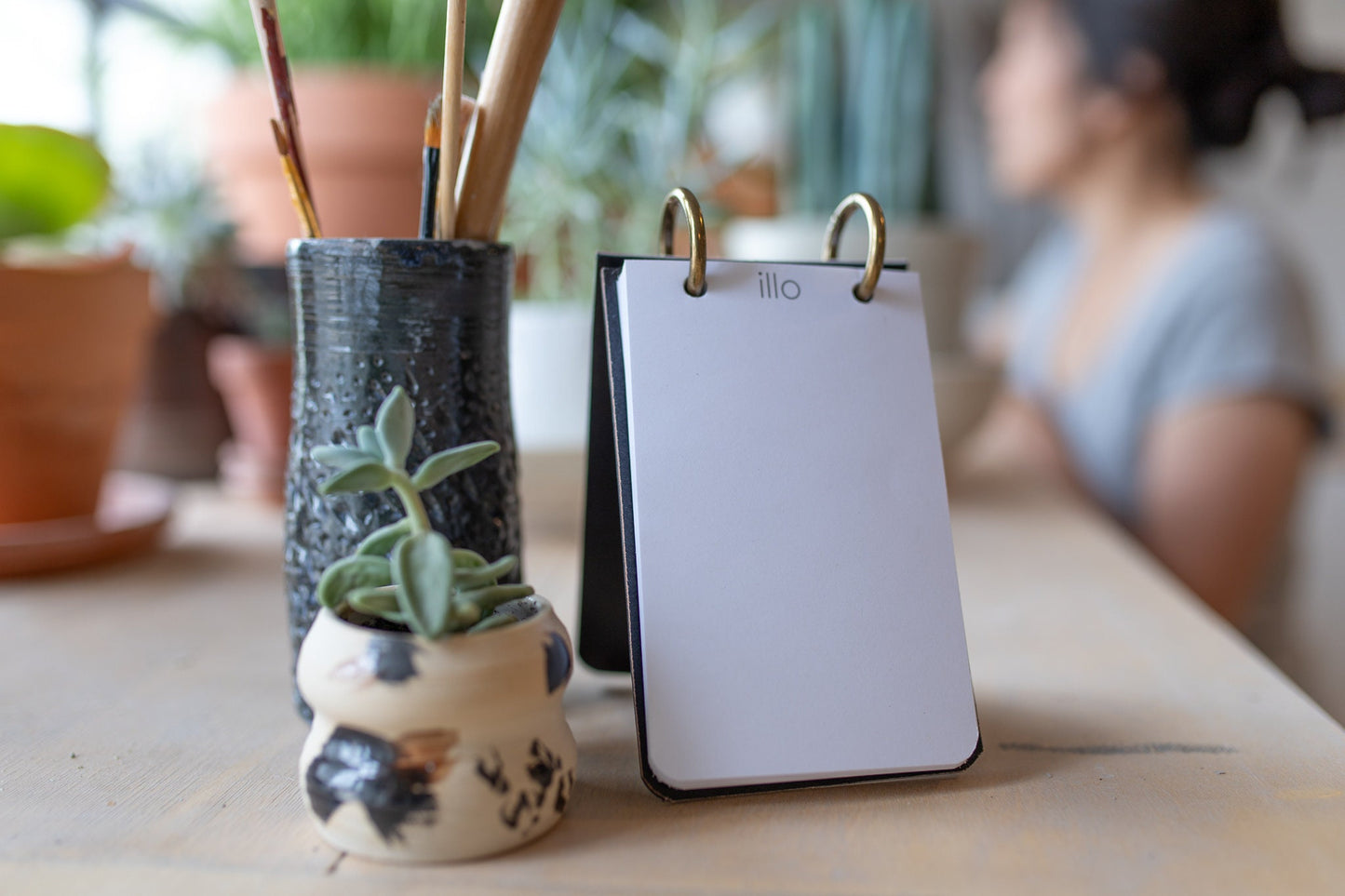 Refillable Reporter Notebook, Black
