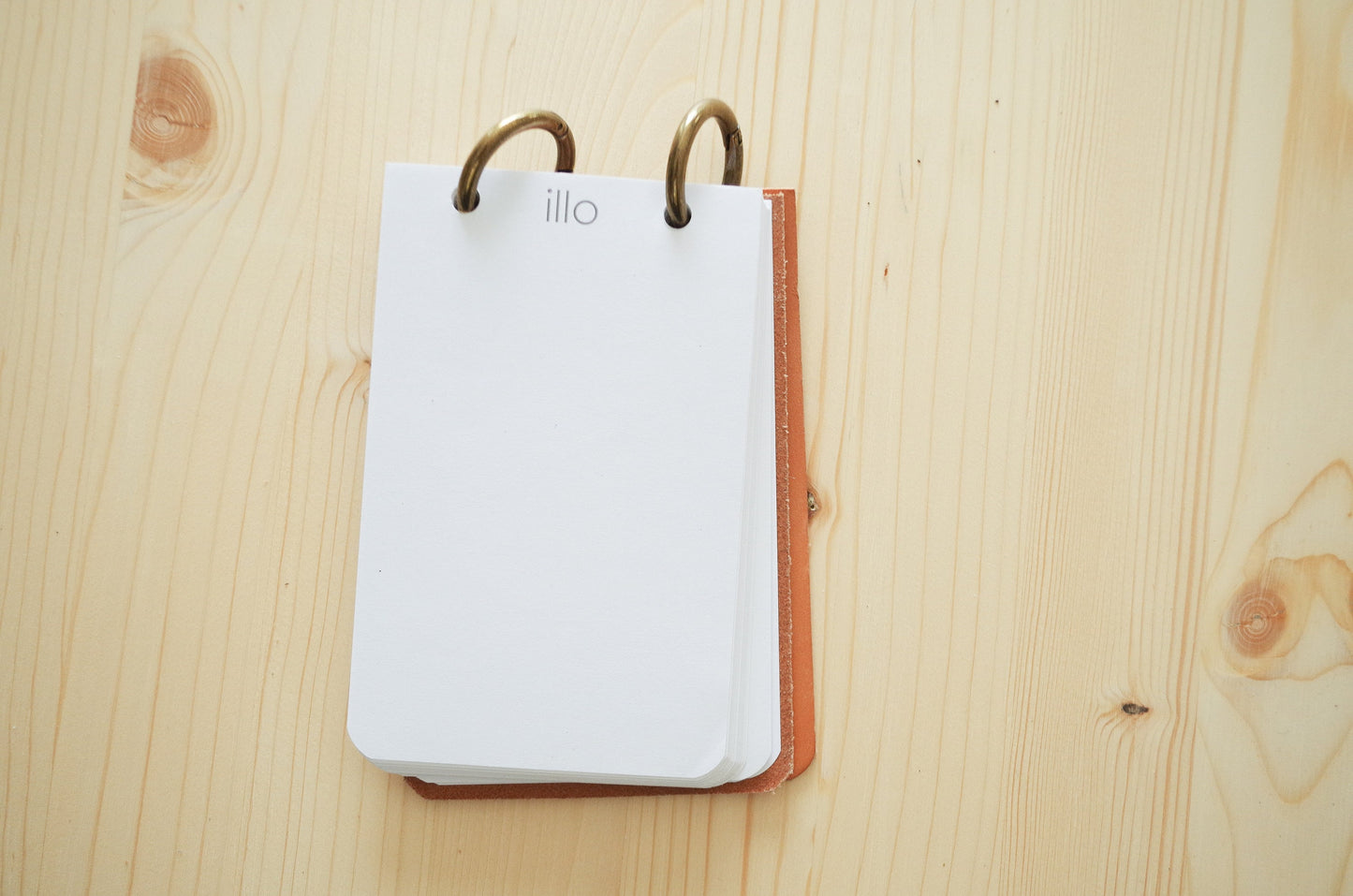 Refillable Reporter Notebook, Russet