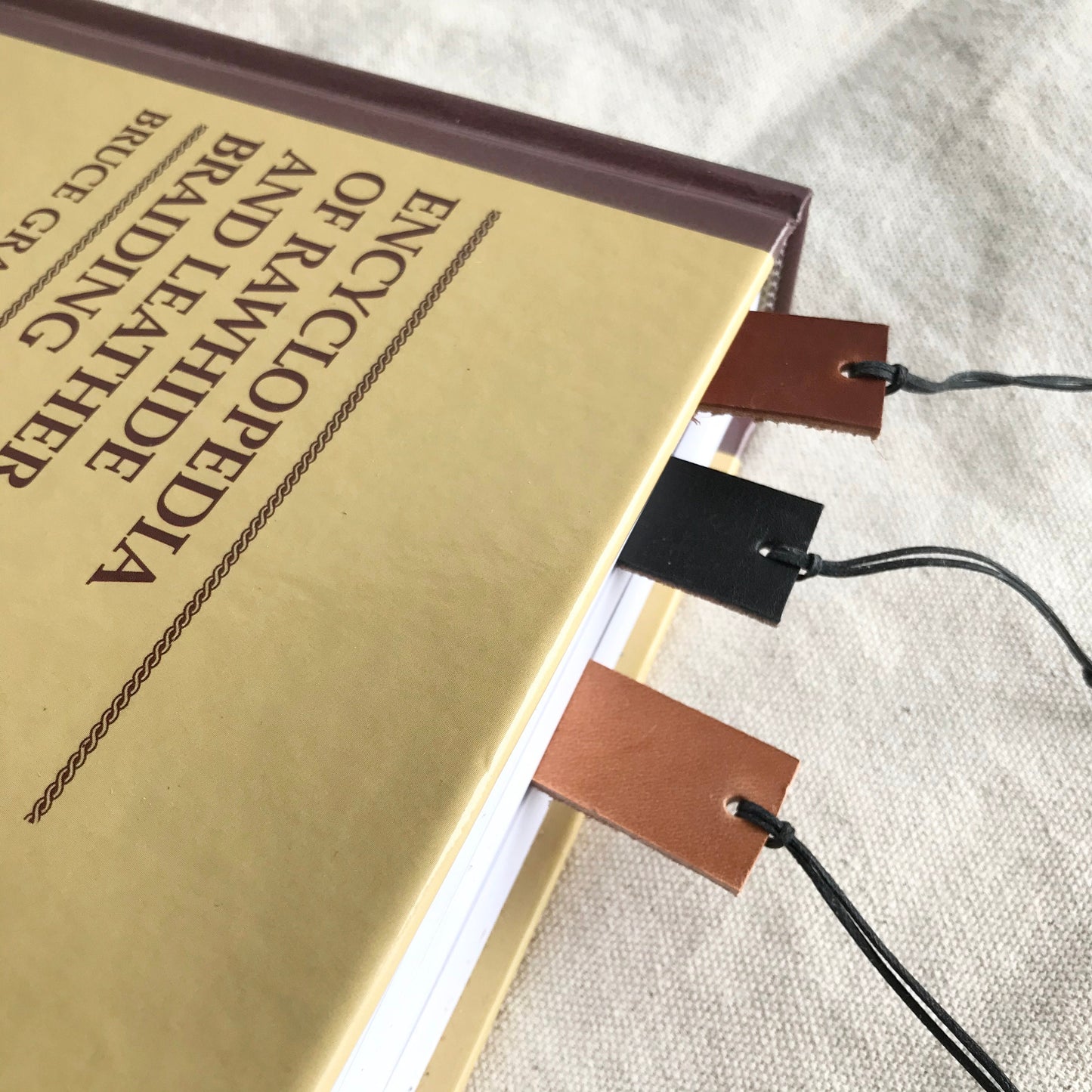 Personalized Leather Bookmark