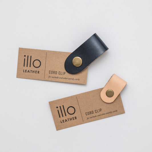 Cord Clip in Vachetta