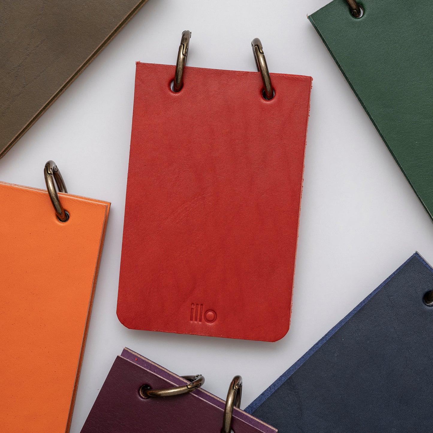 Refillable Reporter Notebook, Chili