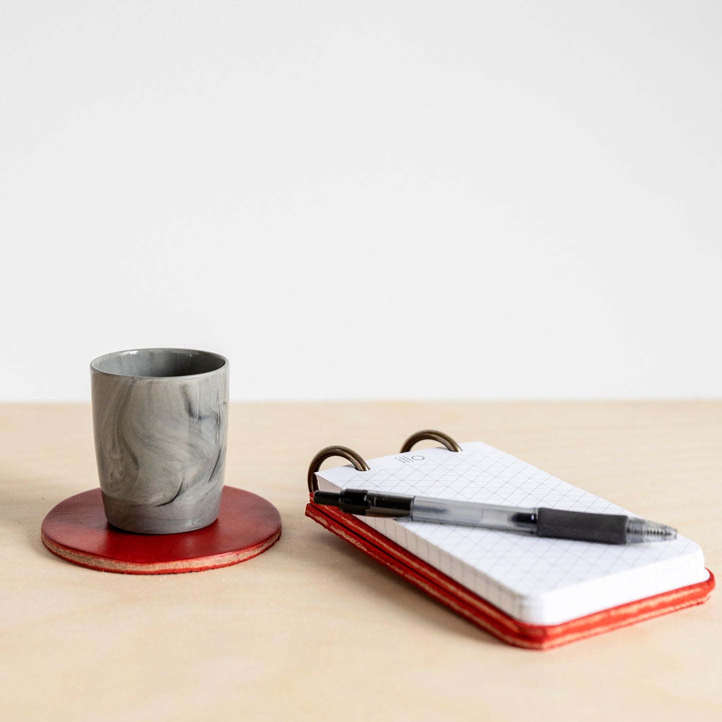 Refillable Reporter Notebook, Chili