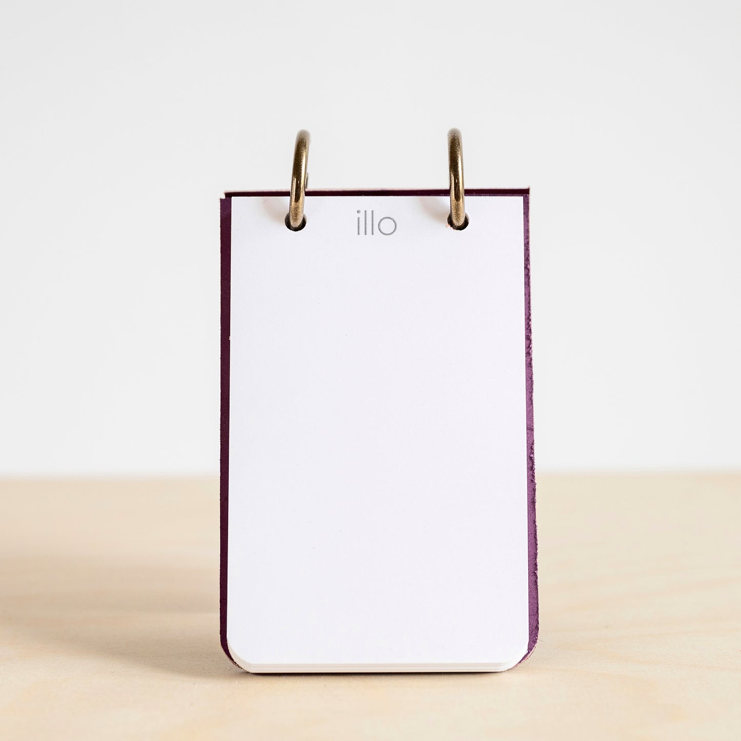 Refillable Reporter Notebook, Eggplant