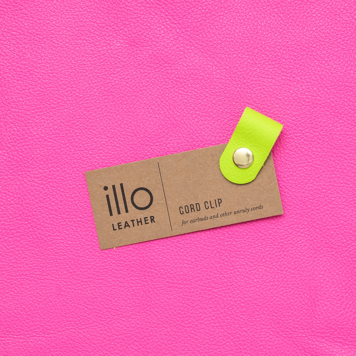 Cord Clip in Neon Green