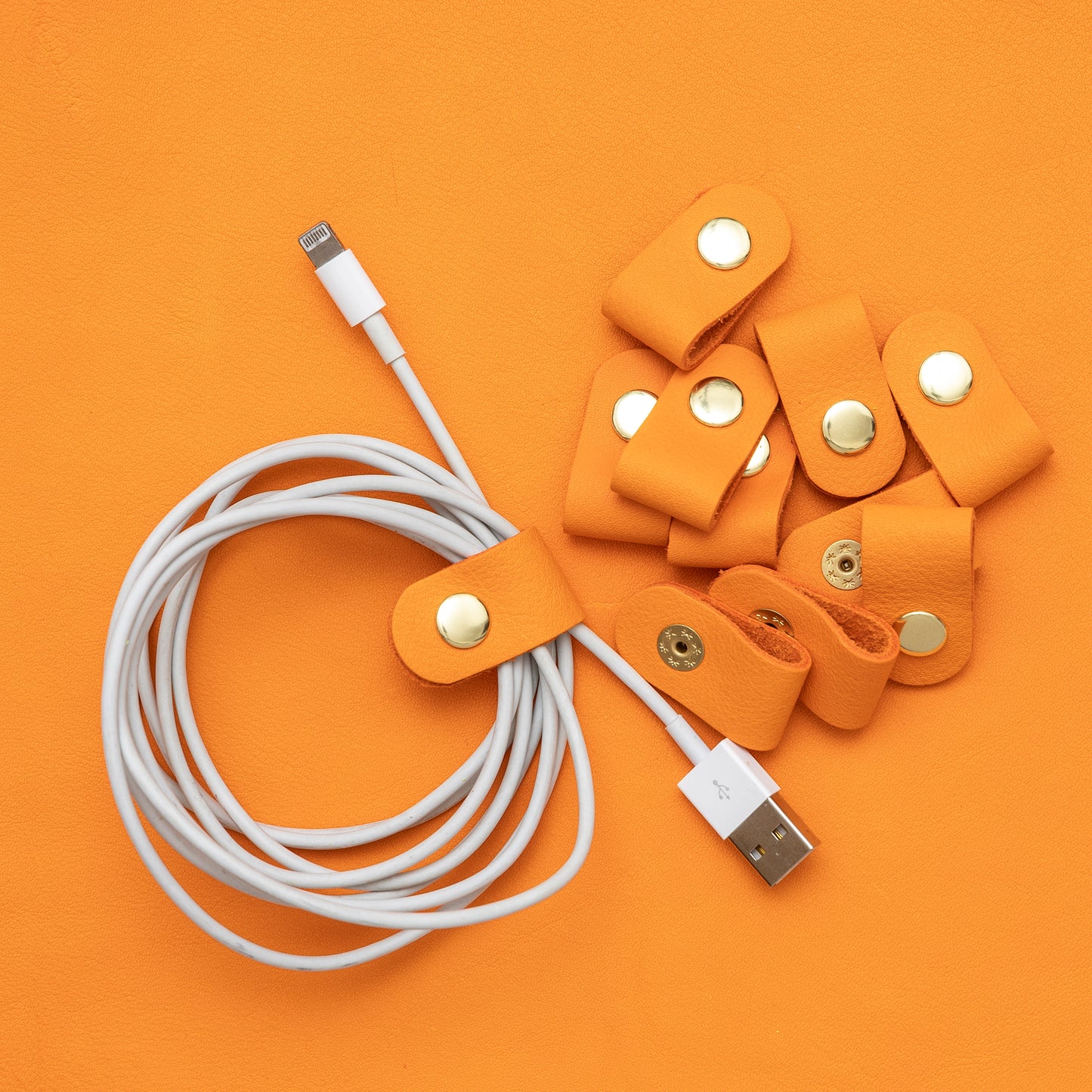 Cord Clip in Neon Orange