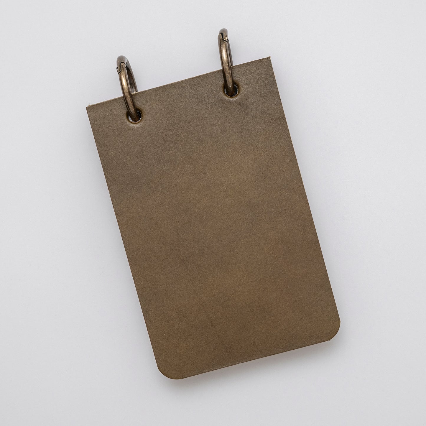 Refillable Reporter Notebook, Olive