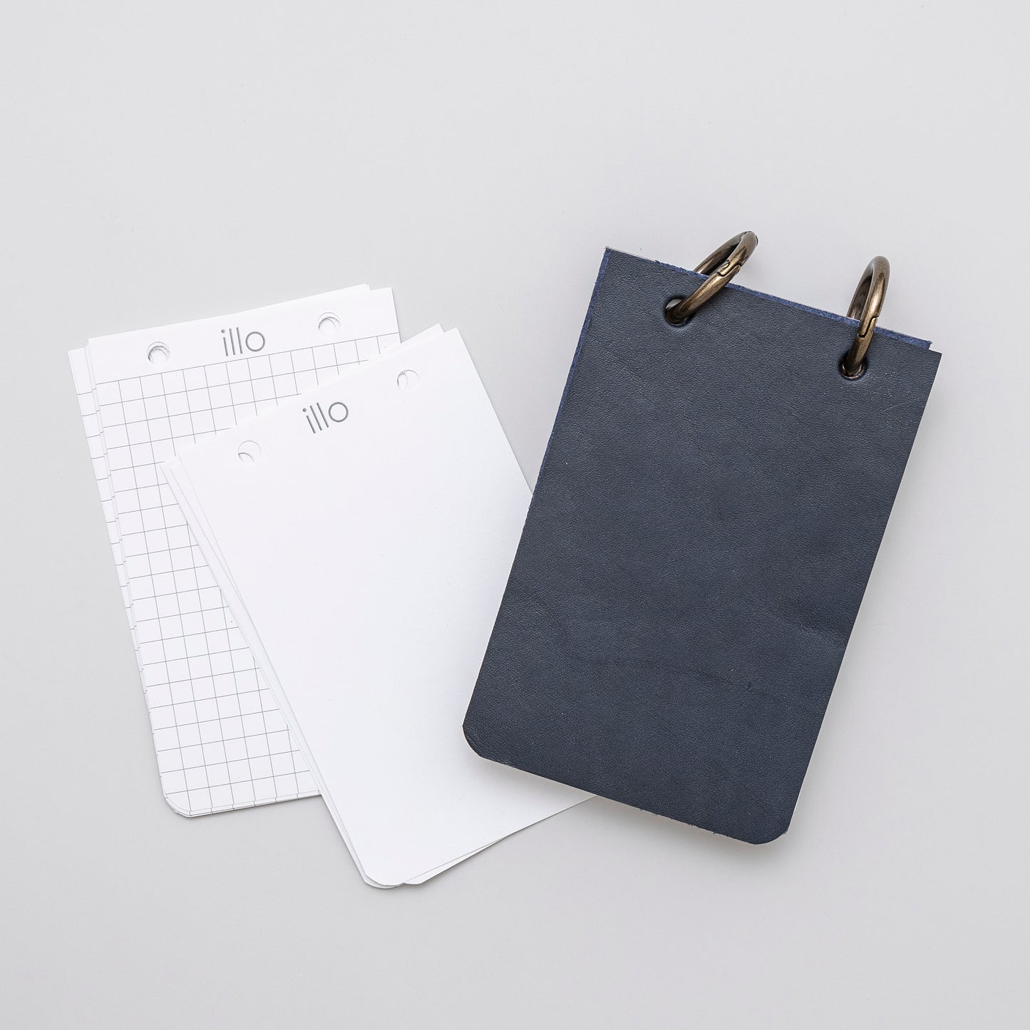 Refillable Reporter Notebook, Indigo