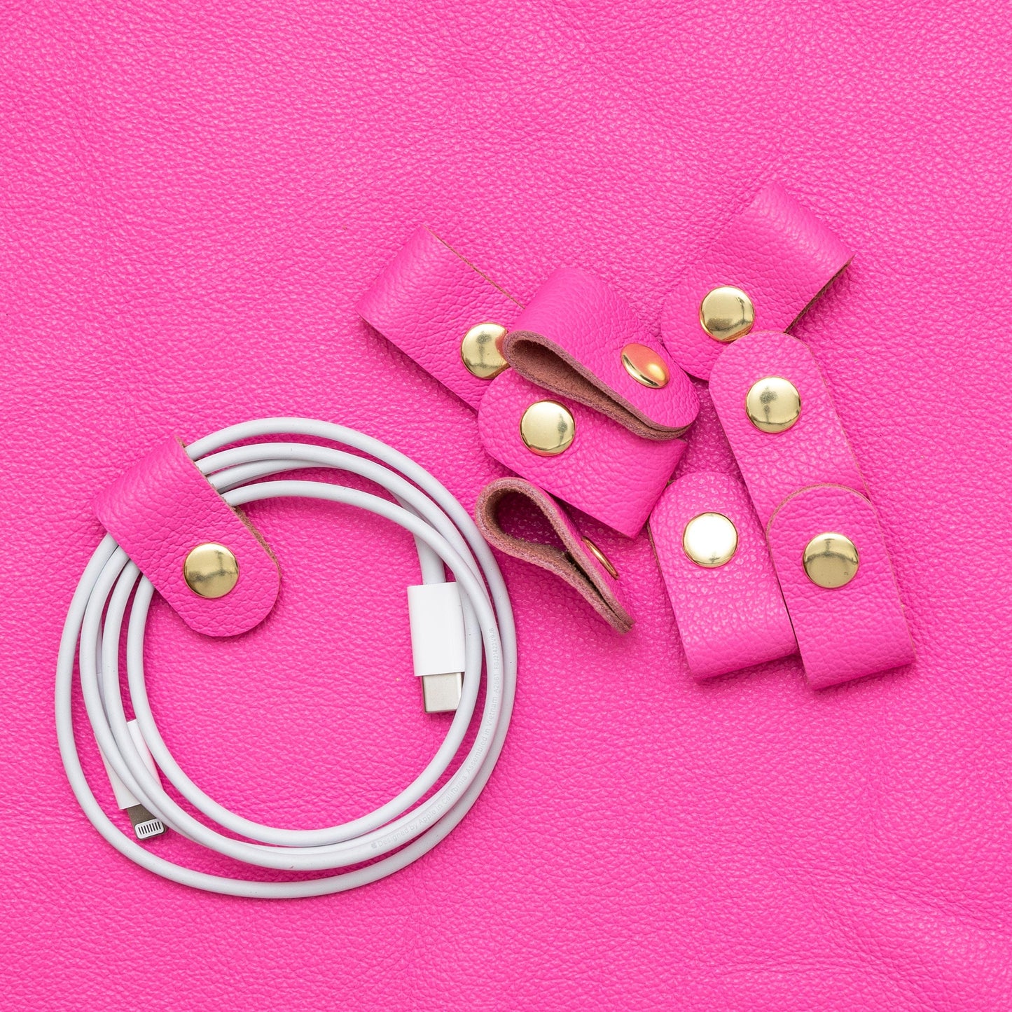 Cord Clip in Neon Pink
